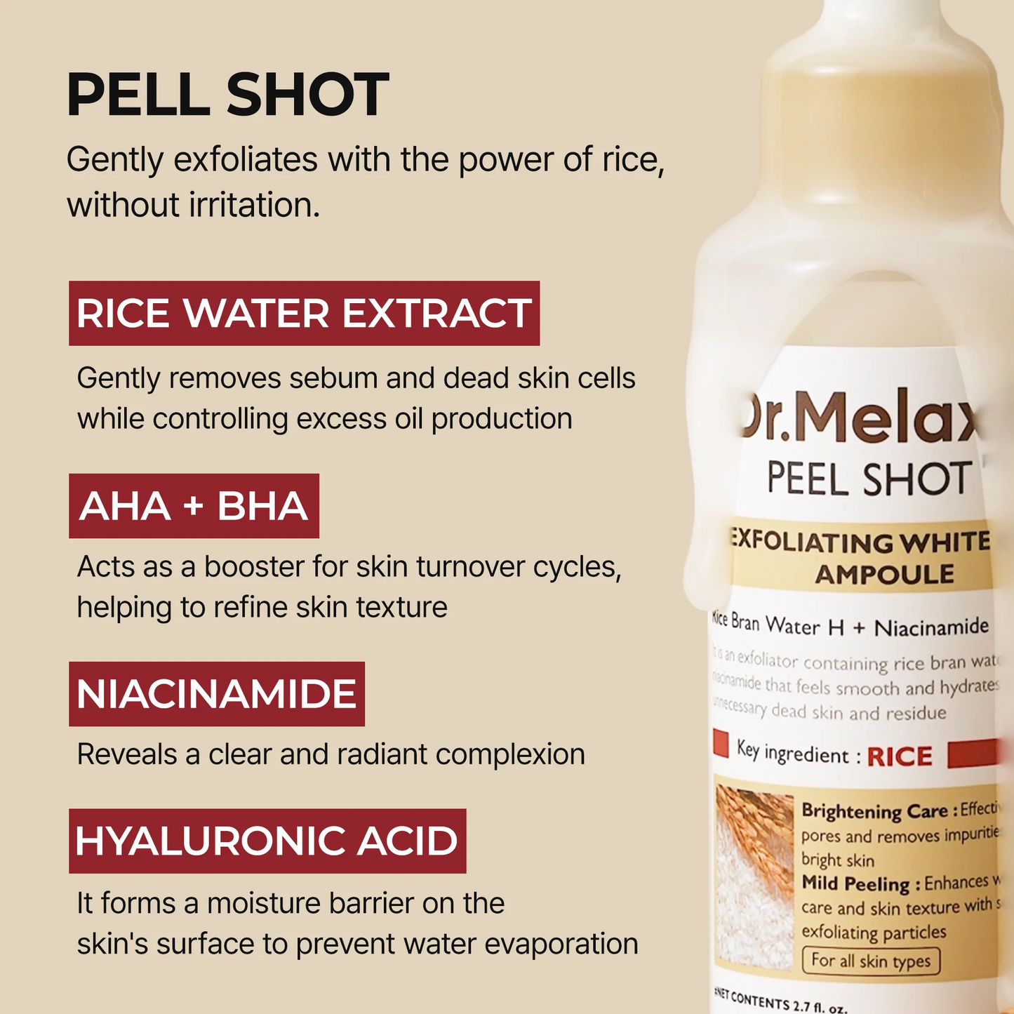 Dr. Melaxin Rice Peel Ampoule